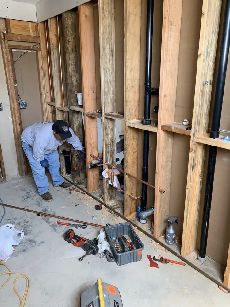 Commercial rough-in plumbing for Gas Line Repair in Silver Lakes